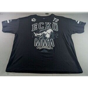 Echo Unltd MMA by Ecko Unlimited Short Sleeve Graphic Tee Black Mens XL (32x26)
